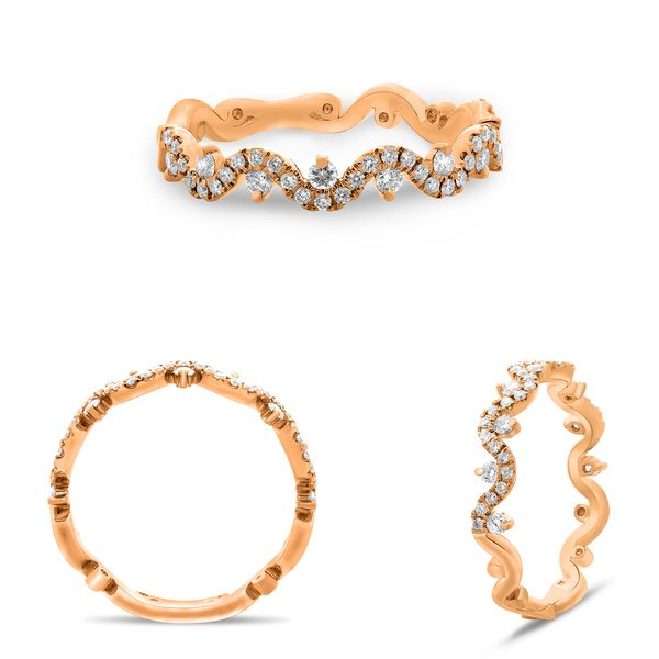 Anillo Stackable de Oro con Diamantes