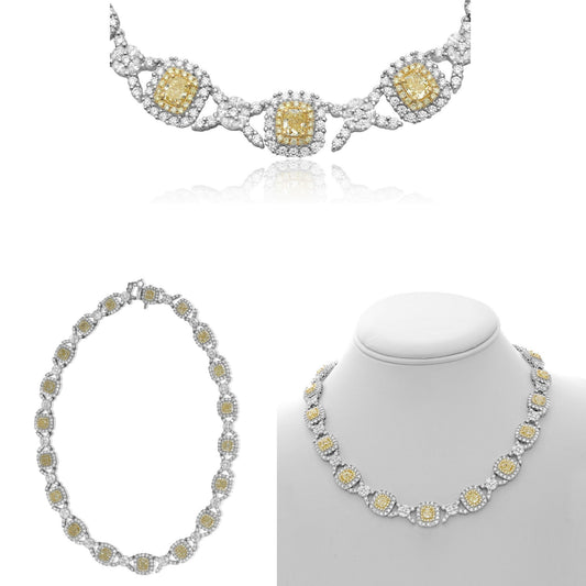 Collar Corte Cojín (Cushion) Fancy Yellow Diamond