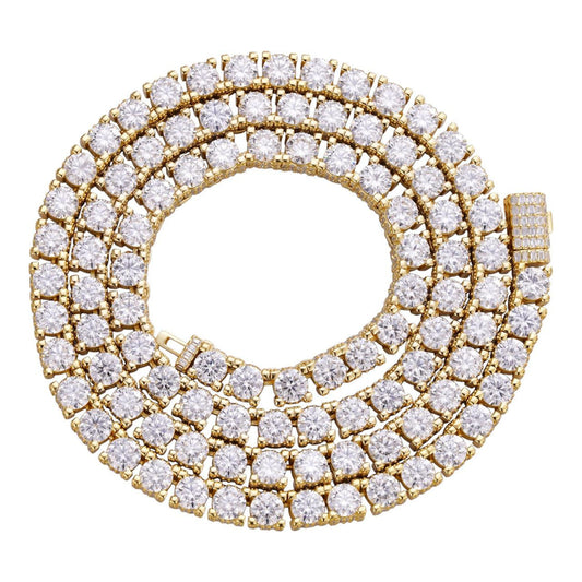 Cadena Tennis Moissanita VVS Reinventada | Vermeil Oro 14K y Plata 925