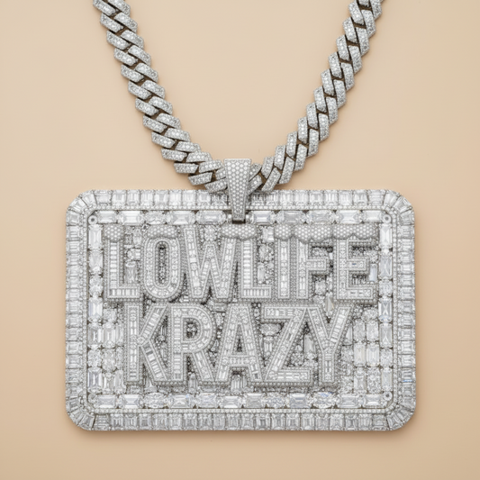 Colgante Personalizado - Diamantes - Moisanita - Oro Solido - Plata 925 - Oro Vermeil 14K