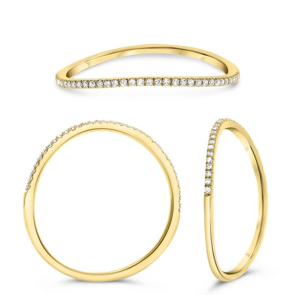 Anillo de Oro Con Diamantes Micropave Setting