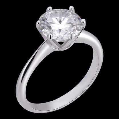 Anillo de Compromiso 2 CT Moissanite en Oro solido (Blanco ó Amarillo) de 14 Kilates