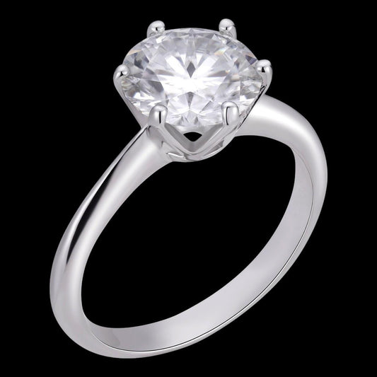 Anillo de Compromiso 2 CT Moissanite en Oro solido (Blanco ó Amarillo) de 14 Kilates